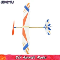 diy rubber band aircraft assembly toy for boys experiment aviation foam plane model kits educational toys gifts for children