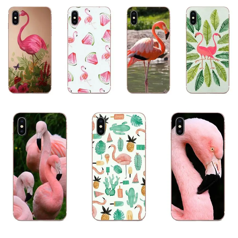 Розовый фламинго Phoenicopterus bird для Galaxy Grand A3 A5 A7 A8 A9 A9S On5 On7 Plus Pro Star 2015 2016 2017 2018 Мягкая