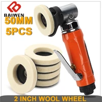 12pc 2inch3inch wool polishing wheel polishing pad angle grinder wheel felt polishing disc for metal marble glass ceramic tool