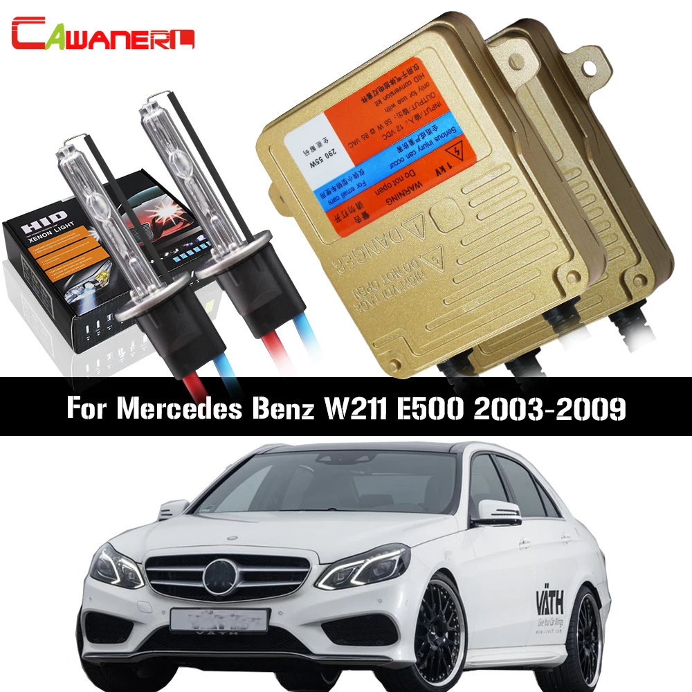 Cawanerl для Mercedes Benz W211 E500 2003 2009 55 Вт автомобильный светильник HID Xenon комплект