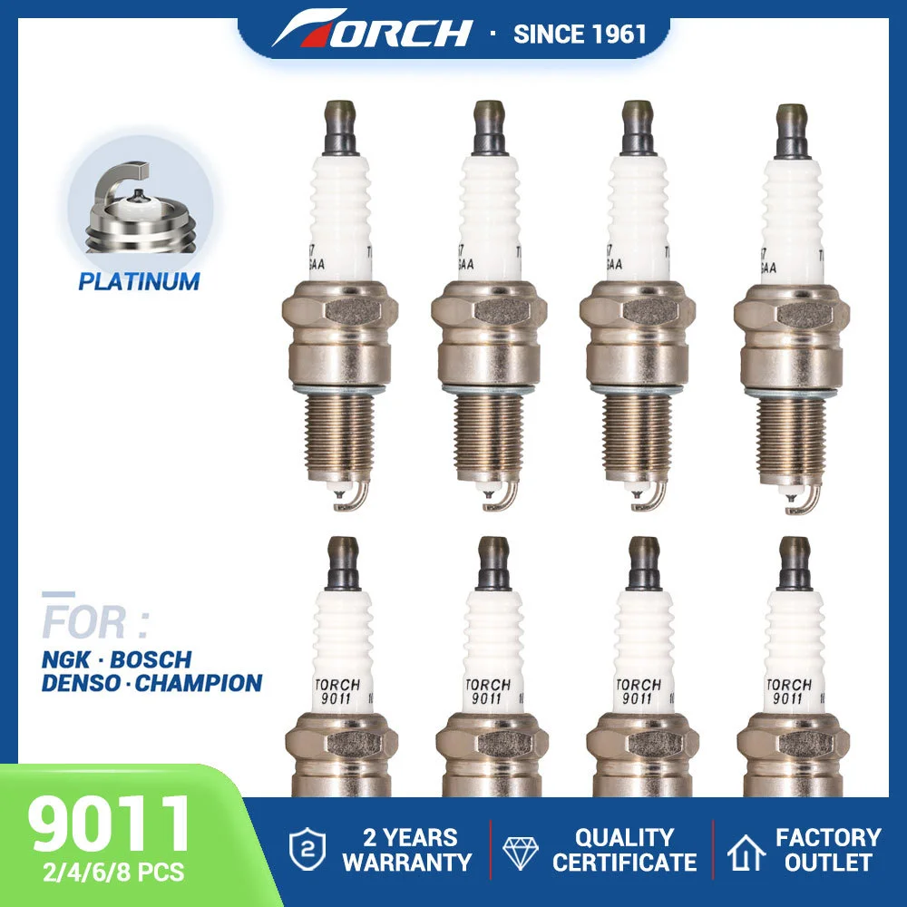 

(pack of 2-8) China Original Platinum Spark Plugs Torch 9011 for Candle BPR5EIX-11/IW16//9011 for JAC for SGMW