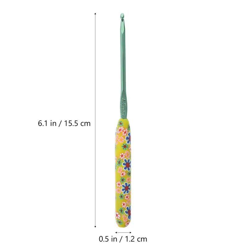 

9pcs Multicolor Aluminum Crochet Hooks Set With Polymer Clay Handle Knitting Needles Kit Sweater Scarf Sewing Knitting Tools