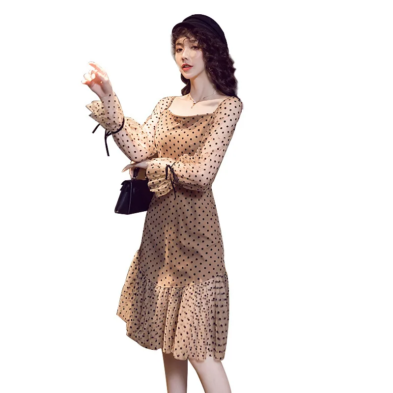 Modis уличная осенняя одежда для дам Для женщин тонкий миди осеннее платье размер