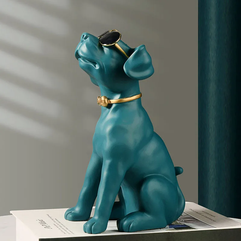 

Креативная статуя собаки Северной Европы, орнамент из смолы, скульптура, поделки, простое искусственное оформление дома и офиса