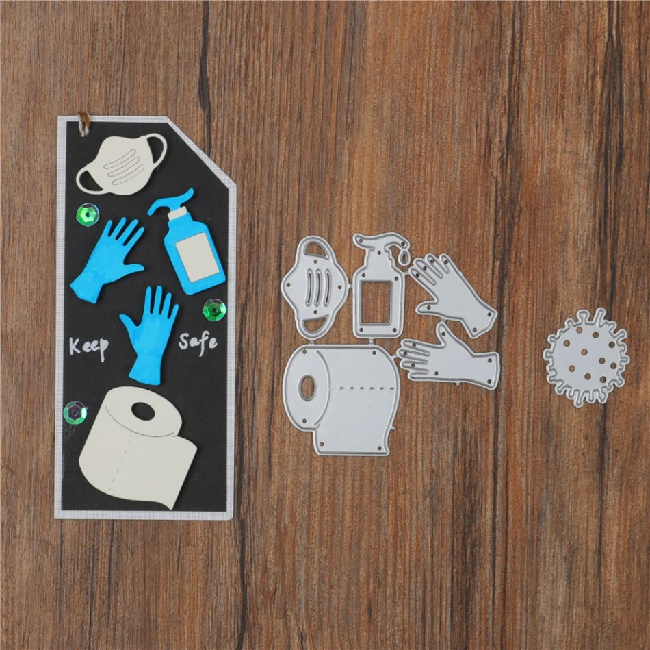 Медицинские принадлежности crazyклоун, металлические штампы, трафареты для скрапбукинга, фотоальбома, украшения, тиснение, бумажная карта, ремесло