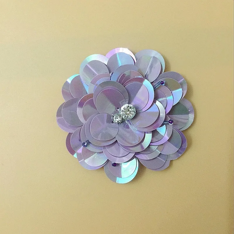 

20 PCS Manufacturers Spot New Beads Sequins Handmade Beaded Flowers Cloth Patch Clothing Shoes and Hats Jewelry DIY Accessories