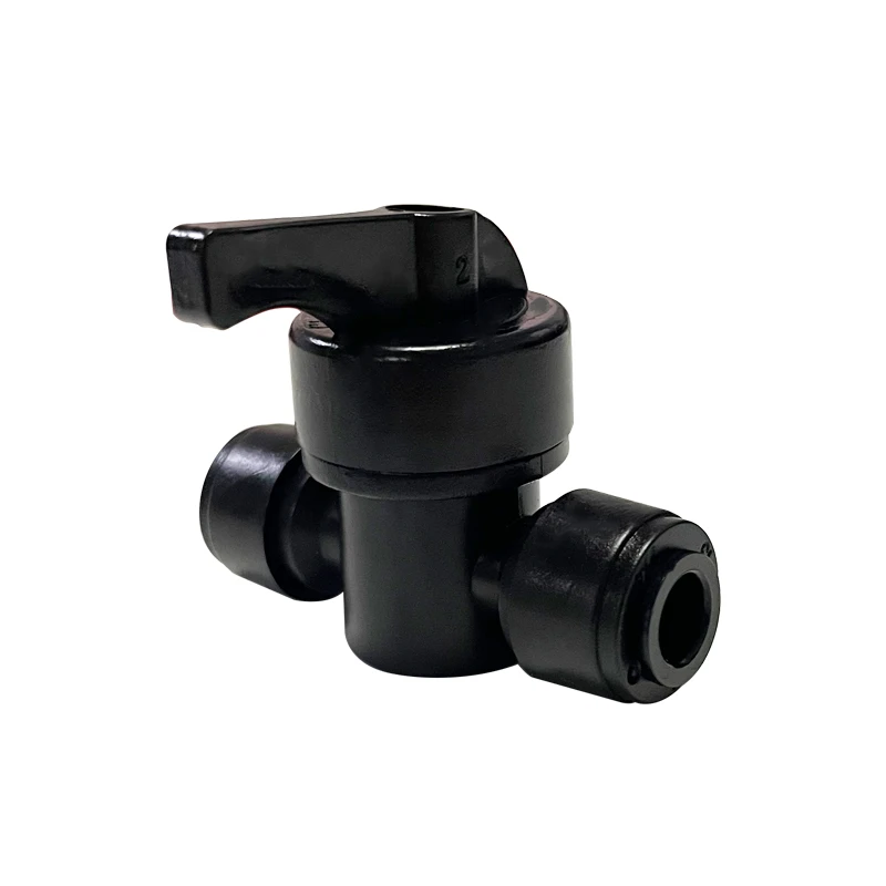 

Ball Valve 6mm 1/4" Tube OD Port Plastic Water System Loop Connector