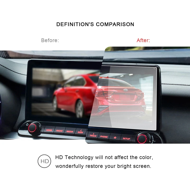 10 25 дюймовая Защитная пленка для сенсорного экрана автомобильной навигации Kia Forte