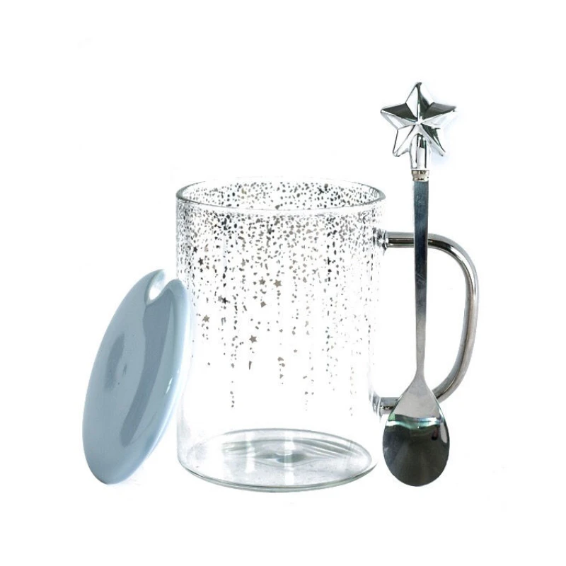 

Star Glass Water Cup Starbuck Coffee Cup Milk Cup Tea Cup Large Capacity Water Cup Couple Cup Tiktok Same Paragraph