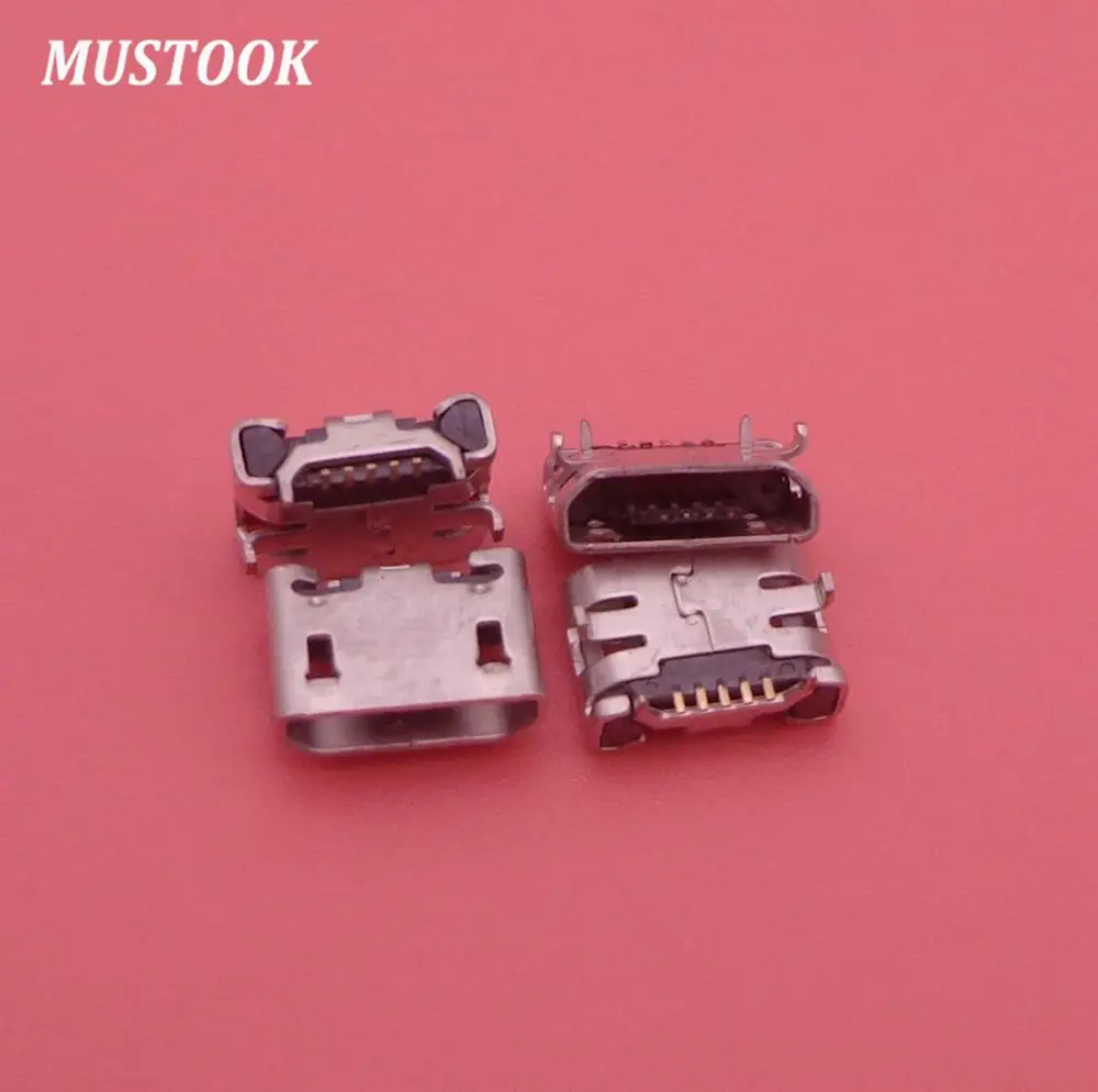 300pcs/lot micro mini USB Charging Port Dock plug jack socket Connector 5pin replacement Repair Parts For ZTE Blade V6 X7 D6 | Мобильные