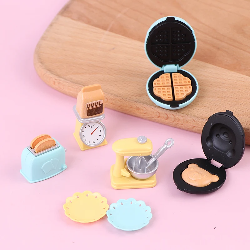 1/12 Dollhouse Miniature DIY Kitchen Set Bread Machine Blend