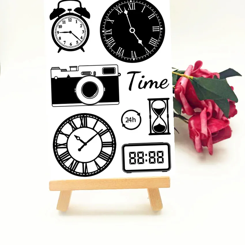 11x16 см часы могут быть прозрачный уплотнение прозрачные наклейки силиконовый