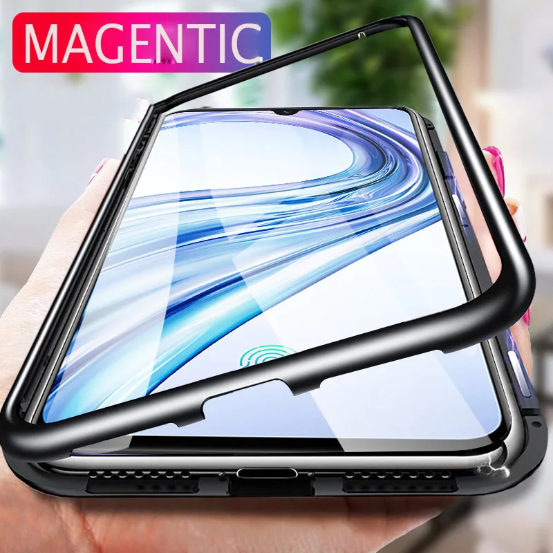 Роскошный металлический магнитный чехол на 360 ° для Xiaomi Redmi Note 7 5 6 K20 Pro книжка 7a 6a