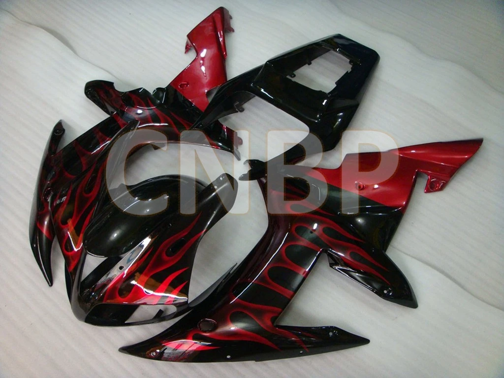 YZF1000 R1 2002 - 2003 Пластиковые обтекатели YZFR1 02 черный красный Обтекатели 03 |