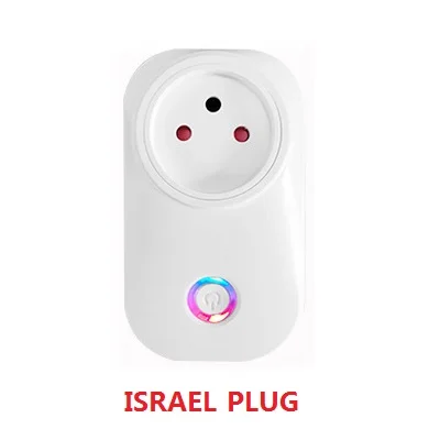 ISRAEL PLUG Быстрая Wi-Fi интеллектуальная розетка ЕС Великобритания США Австралия BR FR JP Israel Plug 10A дистанционное управление умная работа для Alexa Google Home IFTTT - Цвет: ISRAEL PLUG