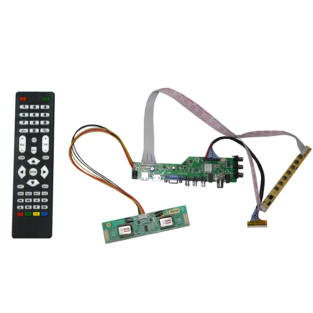 DVB C T T2 ТВ ЖК дисплей плата контроллера 15 4 дюймов 1280x800 TX39D80VC1GAA 2 комплект для