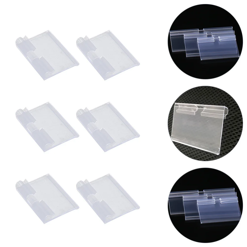 

30Pcs Labels Supermarket Shelf Price Tag Labels Shelf Tags (Transparent)