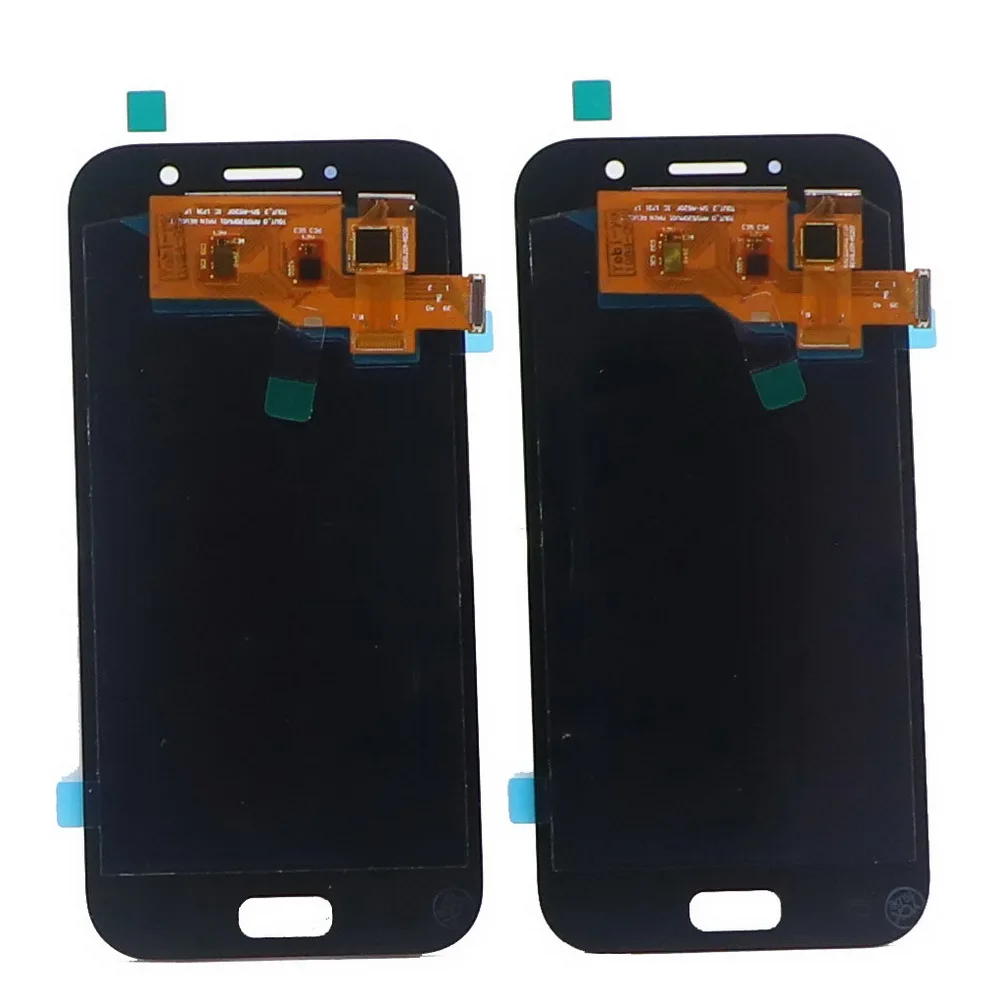 Протестированный супер AMOLED lcd для Samsung Galaxy A5 A520 A520F SM-A520F телефон lcd дисплей кодирующий преобразователь сенсорного экрана в сборе