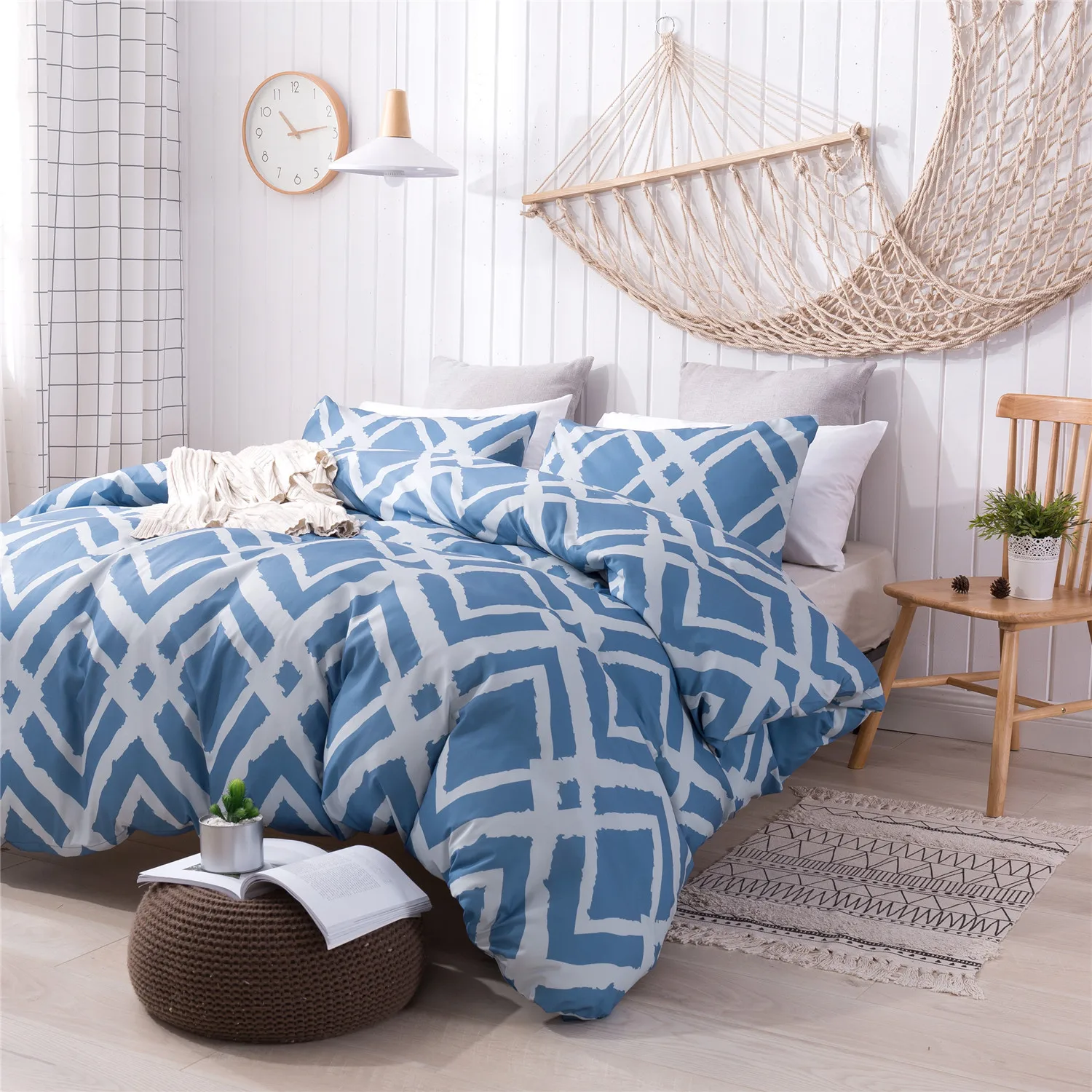 

Nordic Linens Duvet Cover Bed Linen Bedclothes Comforter Cover 2 Bedrooms Euro Bed Linen 3pcs King Queen Twin Size Bedding Set