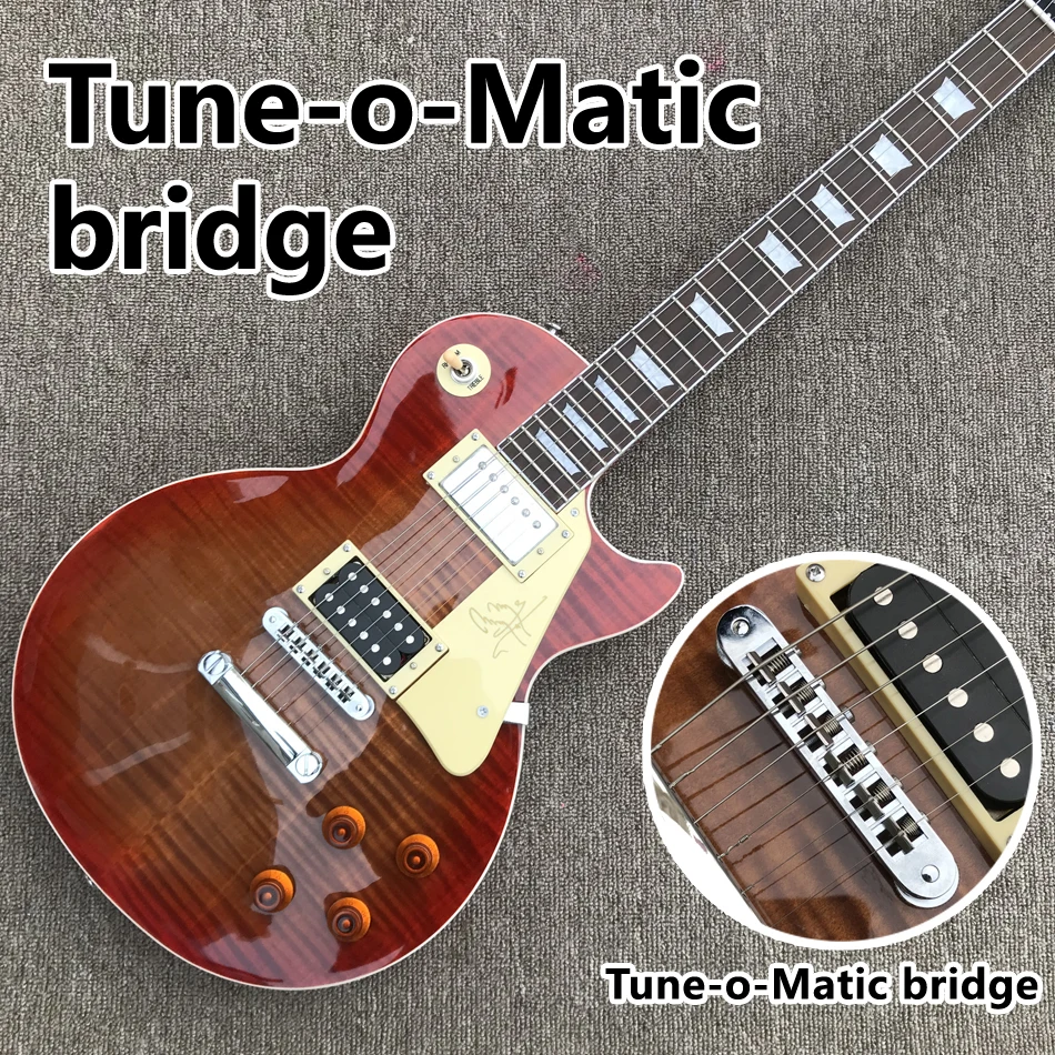 

Электрическая гитара из палисандра, мост Tune-o-Matic, корпус из массива красного дерева, два пикапа различны, бесплатная доставка