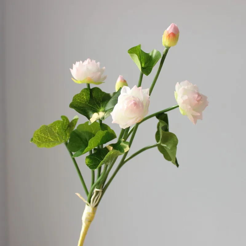 

Party Artificial Flower Home decoration DIY 32cm Decor Fake Simulated Lotus Silk