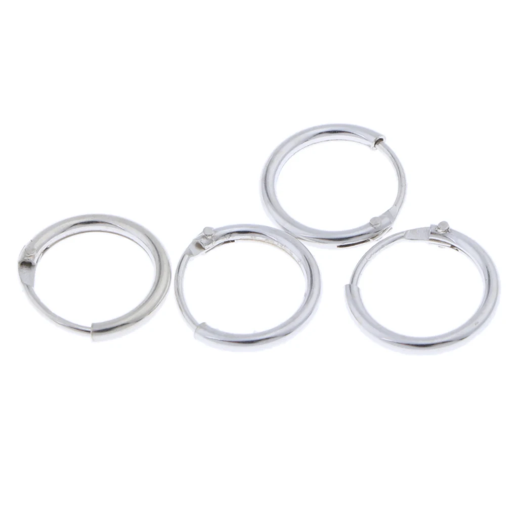 

4Pcs Hook Round Earring Circle Earrings for Jewelry making Women Girls
