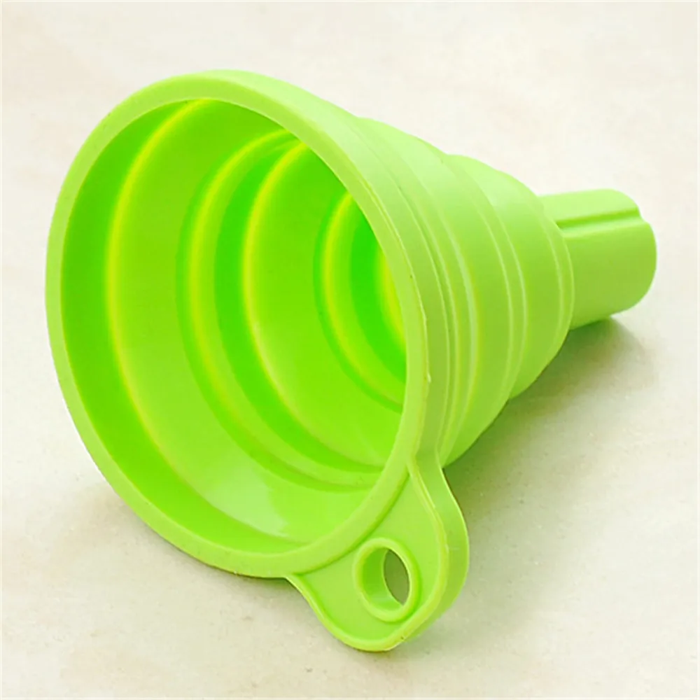 

1pc Kitchen Accessories 100% Food Grade Silicone Collapsible Funnel Flexible Foldable Kitchen Funnel for Liquid Kitchen Gadgets