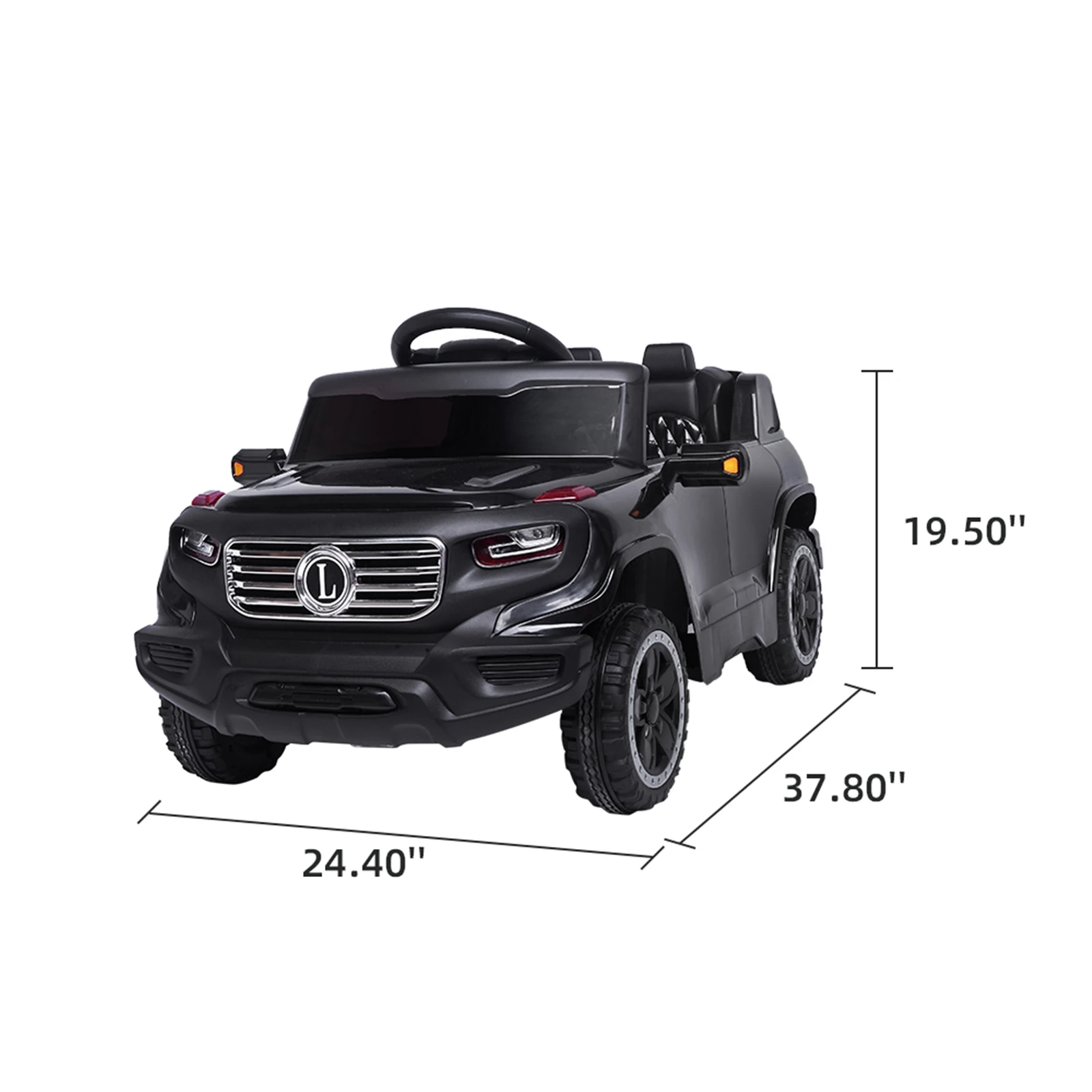 

(From USA) LZ-910 Indoor & Outdoor Racing Car 6V 7AH Electric Stroller Single Drive 35W Battery Normal Music Version Kids Gifts