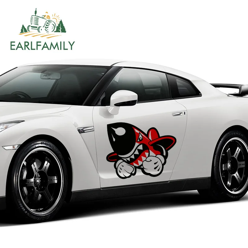 

EARLFAMILY 43cm x 34.4cm Car Body Sticker FOR Rocket JDM Style Fun Aufkleber Decal Bomb Vinyl Big Car Stickers DIY Graphics