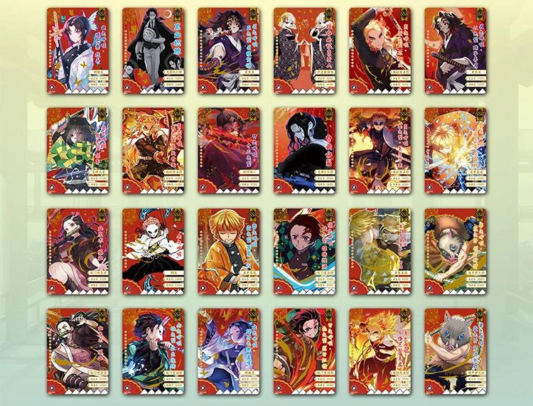 Personajes de dibujos animados de Jap&oacute;n Demon Slayer, Kamado, Tanjirou, Kamado, Nezuko, Tomioka, Giyuu, SSR, PR UR, Flash, edici&oacute;n de colecci&oacute;n-5