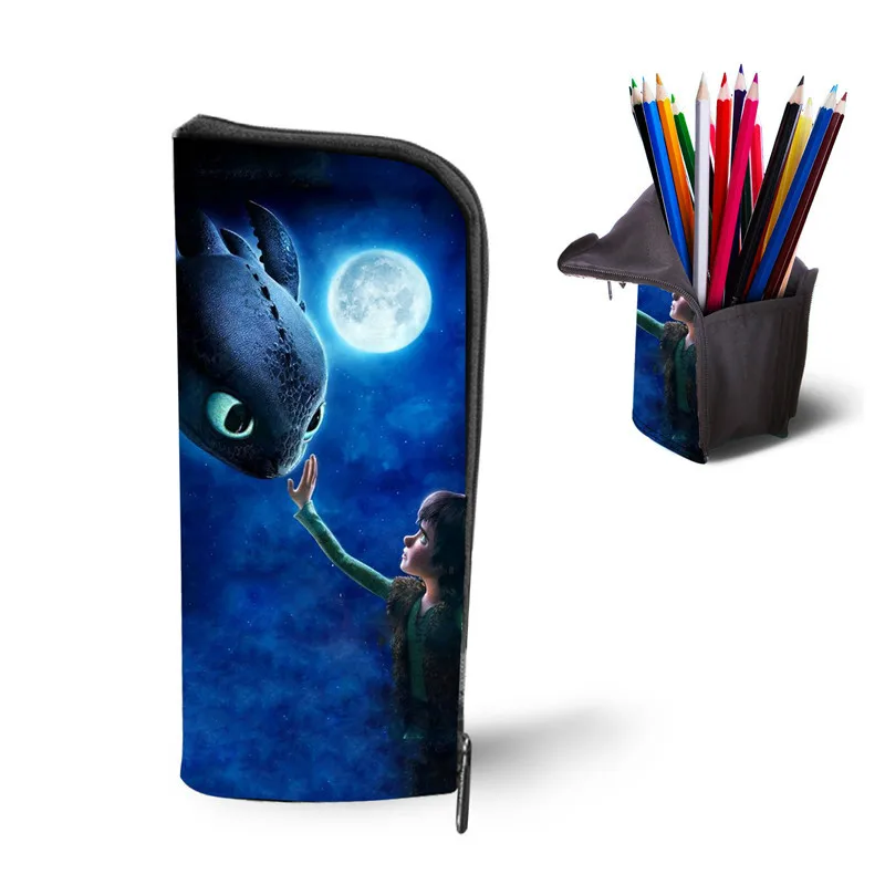 as pictures ThiKin мультфильм дракон 3D печать рюкзаки Карандаш сумка 3 шт. портфель школьные ранцы для мальчиков девочек Bookbag ранец - Цвет: as pictures