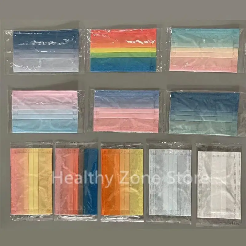 

50-200 шт., одноразовые маски для лица из нетканого материала