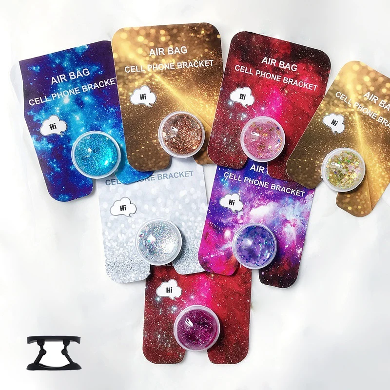 Универсальный расширяющийся держатель для телефона с зыбучим песком iPhone кольцо