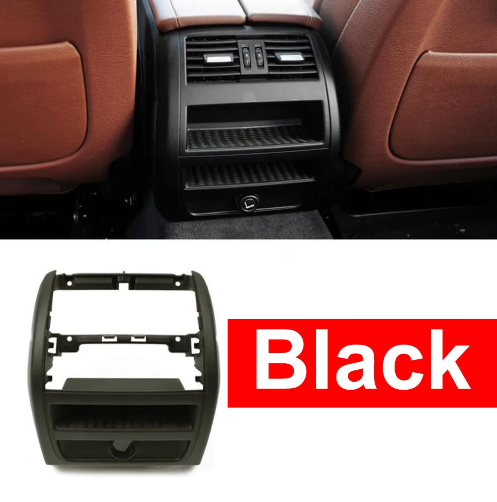 

LHD RHD вентилятор заднего кондиционера решетка выхода рамка панель пластина для BMW 5 серии F10 F18 520 525 черный автомобиль Стайлинг хорошо подходит