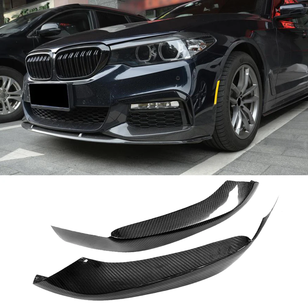 5 серий углеродного волокна передний бампер разветвители для BMW G30 G31 G38 520i 530i 540i M