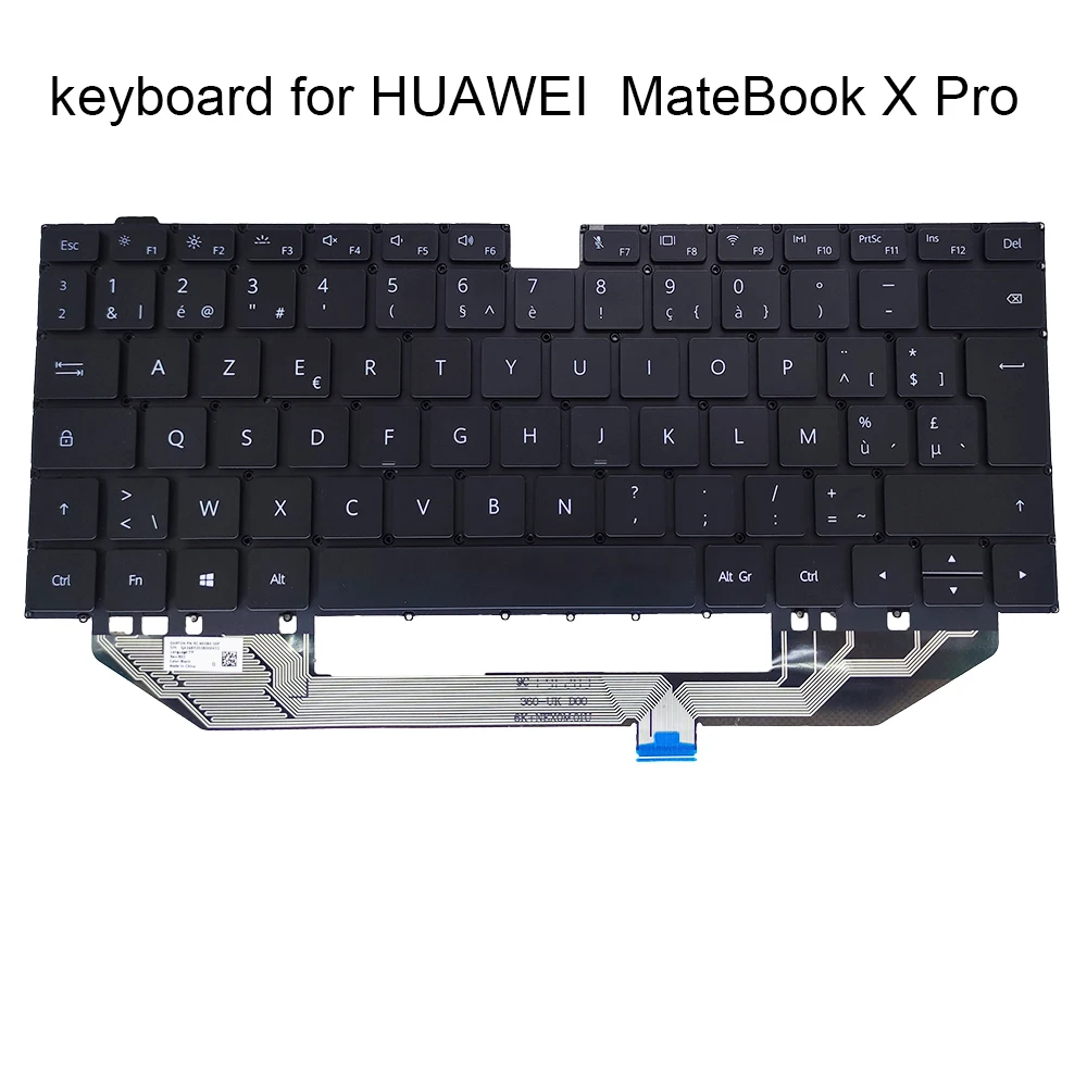 

Belgian Keyboard backlight for Huawei MateBook X Pro MACH-W19 W29 MACHR-W19 W19B W19C W29B azerty laptop keyboards 9Z.NEXBH.00F