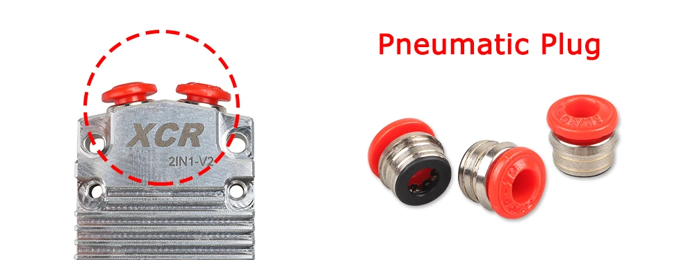 3DSWAY 3D-принтеры часть XCR 2IN1-V2 Hotend модуль NV6 нагревательное устройство с силиконовым носок Головка Комплект вулкан 0,2-1,0/1,75 1 шт
