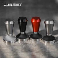 58 5mm coffee tamper flat base stainless steel powder hammer espresso tamper coffee accessories for barista cafe tools