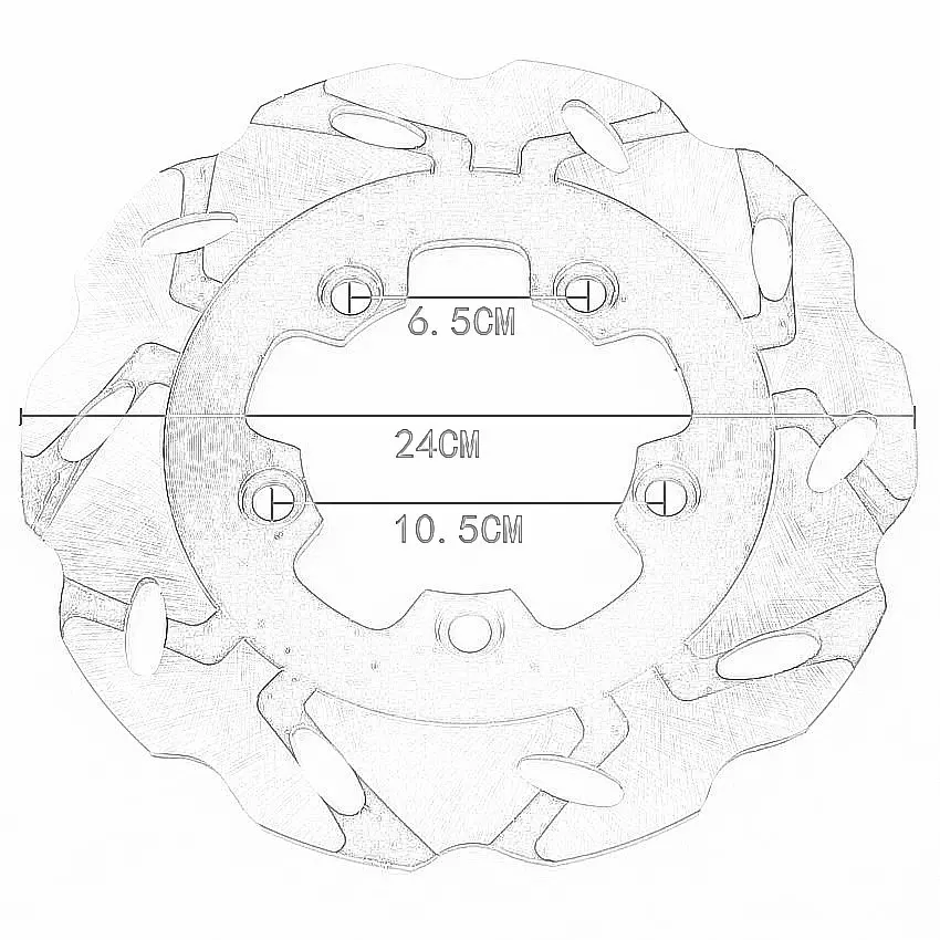 

Motorcycle Rear Brake Disc Rotor For Suzuki GSF1200 T/ST/V/SV/S/SW/X/SX/Y/SY/SK1/K1/K2/SK2/K3/SK3/K4/SK4/SK5/K5 Bandit GSX1300