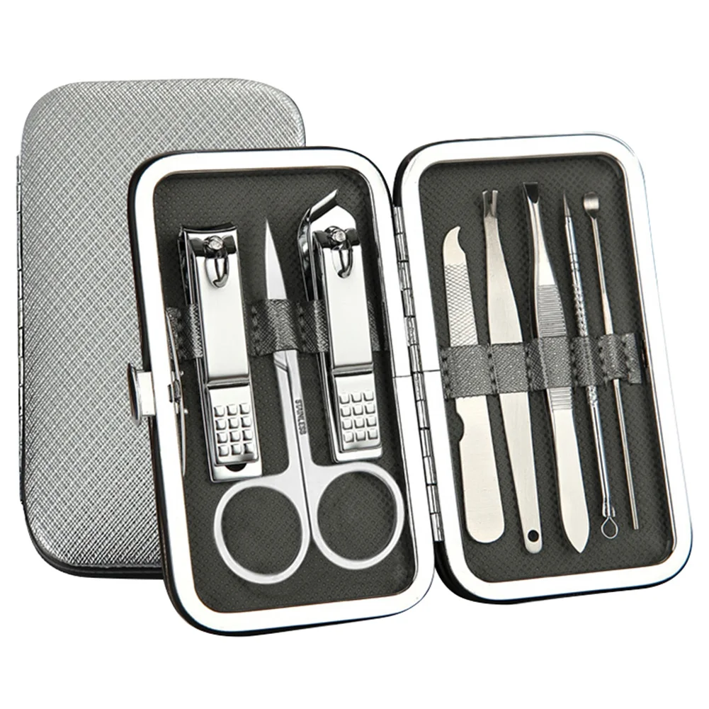8 шт инструментов для ногтей набор зажимов маникюрные ножницы из нержавеющей