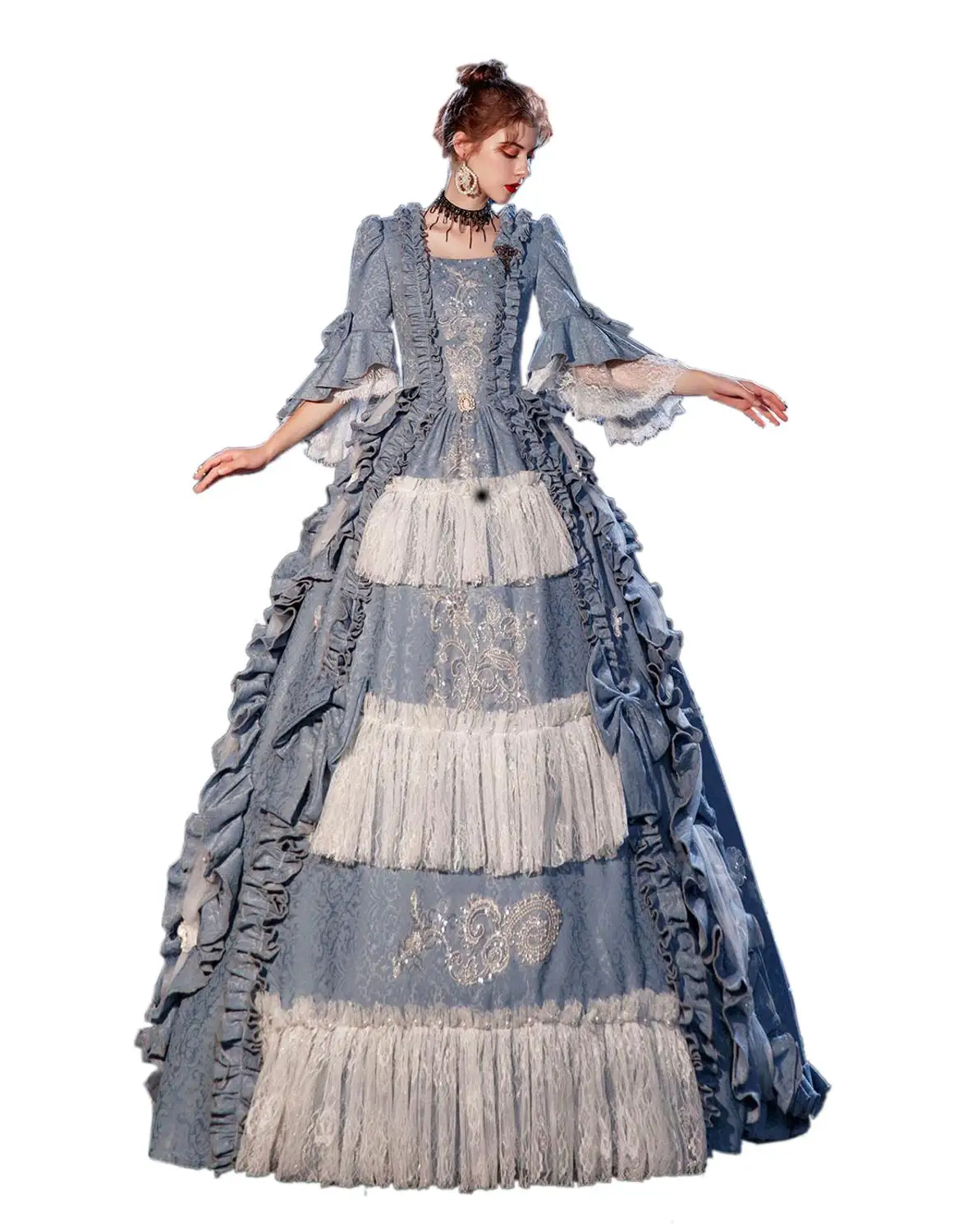 

Victorian ball gown court dress European style costume stage party dinner annual meeting studio drama dress victorian dress
