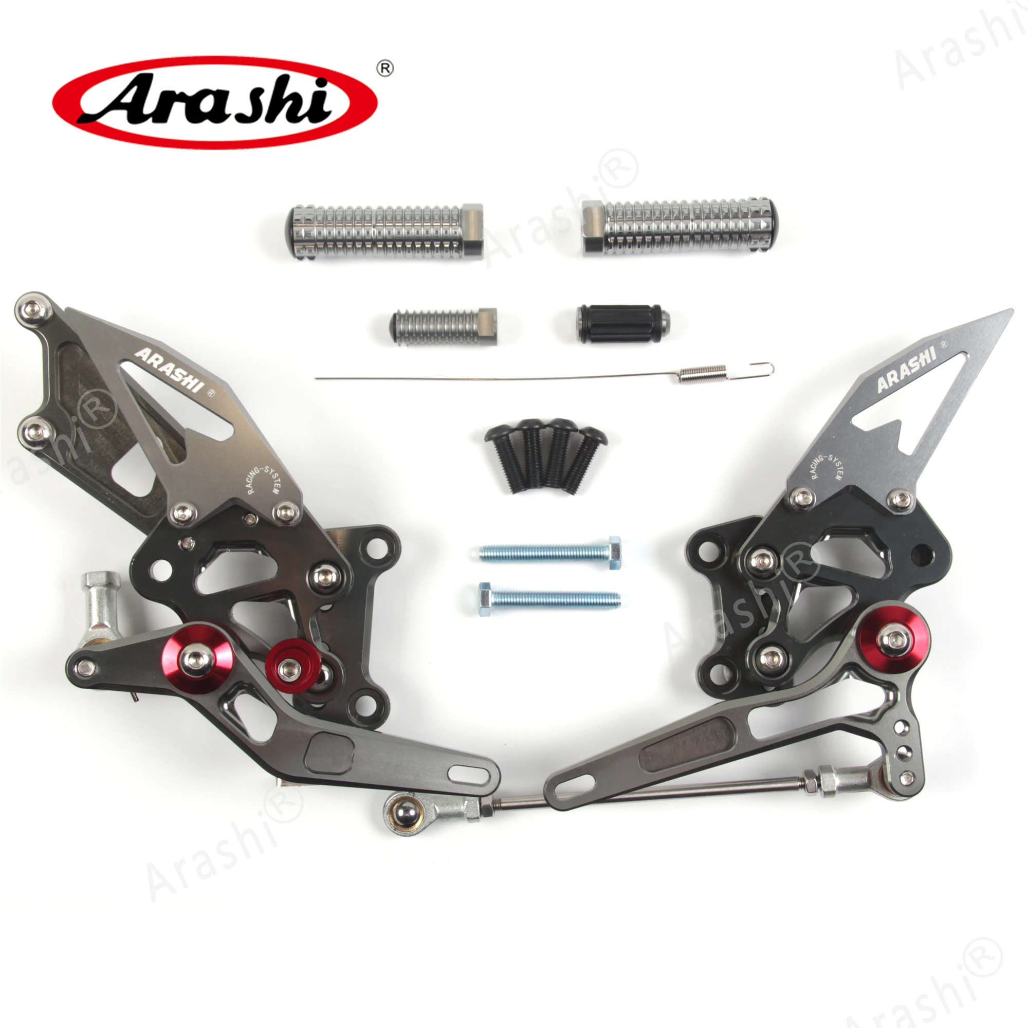 Араши CNC регулируемый Rider задняя Подножка для KAWASAKI NINJA 250R 2008 2012 подножки задние
