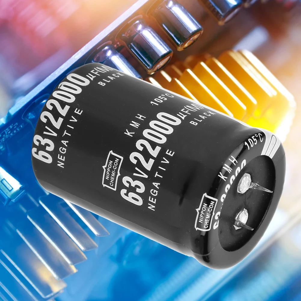 

63V 15000F Aluminium Electrolytic Capacitor 105 Standard (SN) Terminal 35x50mm Capacitor