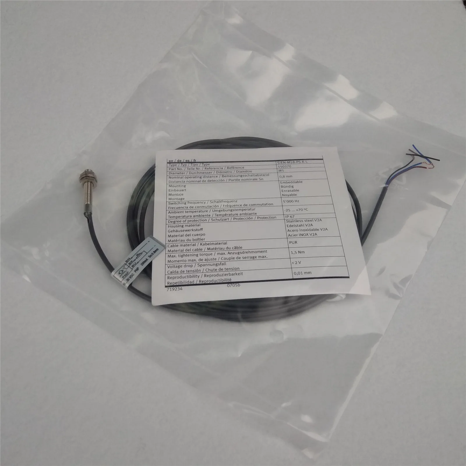 

NEW SIEN-M5B-PS-K-L FESTO 150370 Proximity Sensor A-11826