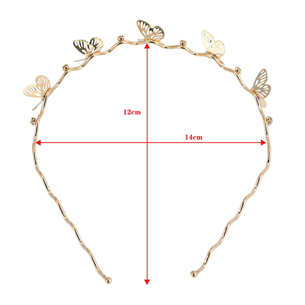 Женская повязка на голову AWAYTR золотистая для волос в стиле ретро свадебный