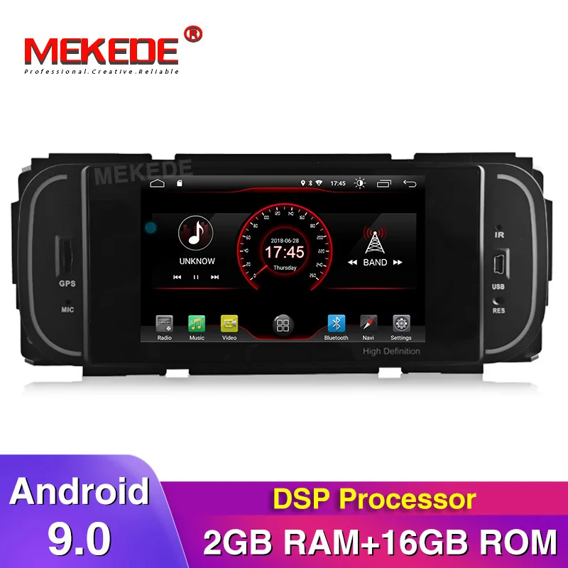 MEKEDE Android 9 0 автомобильный DVD плеер для Chrysler/Dodge/RAM/Jeep/Grand Cherokee с GPS навигацией BT Радио