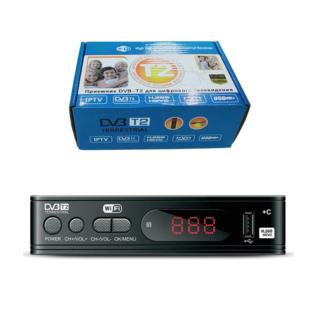 

DVB-T2 Tuner Receiver 1080psatellite Decoder Tv Tuner Dvb T2 Dvb C Usb Built-in Russian Manual For Monitoring Adapter