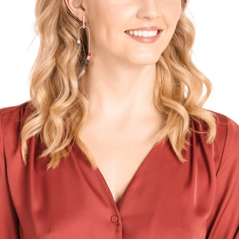 Женские очаровательные серьги PANDOO модные из стерлингового серебра оригинал 1:1