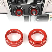 2pcs terrain mode knob decorative cover ring for toyota 4runner 2010 2021 car sticker trim aluminum alloy interior accessories