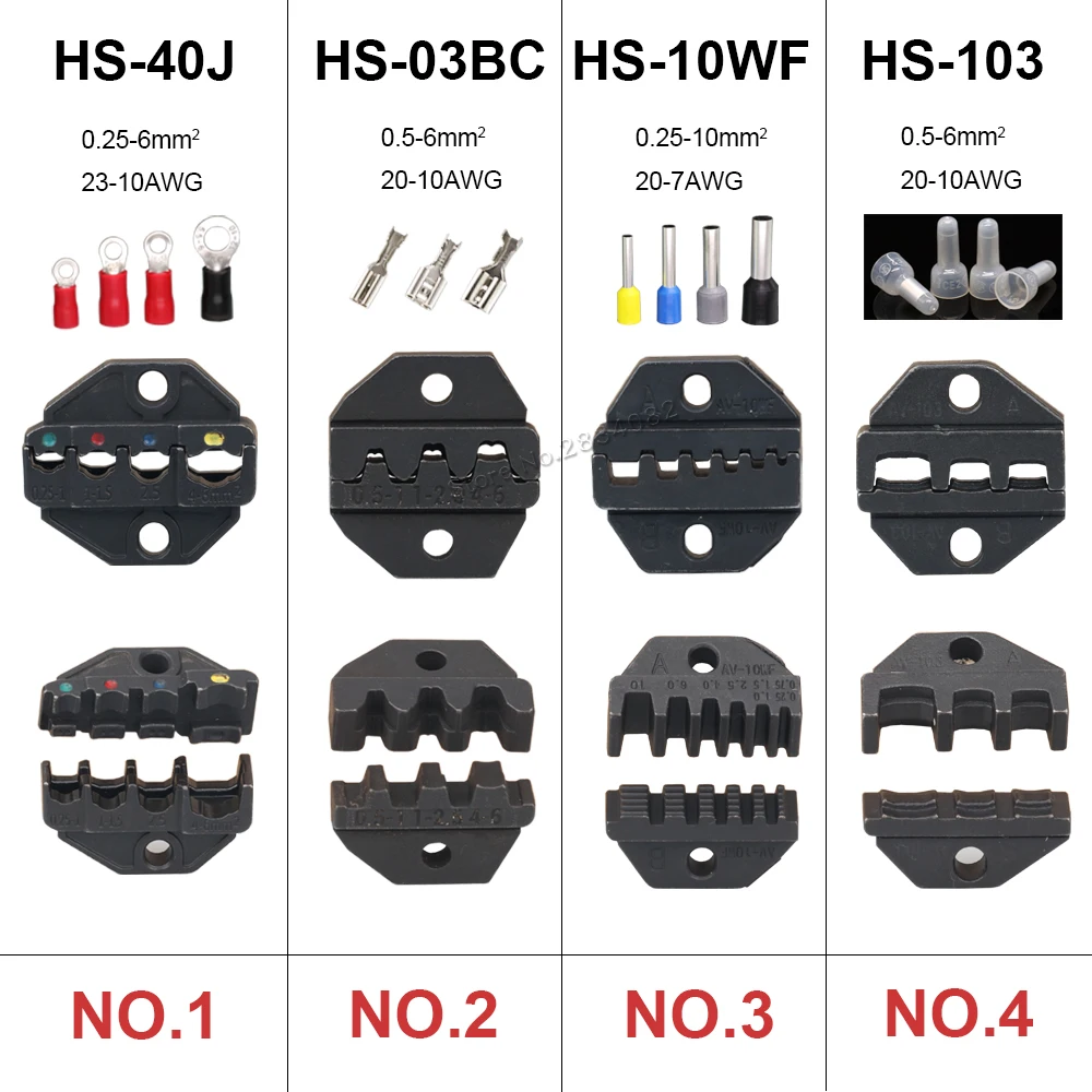 Плоскогубцы для обжима изолированные неизолированные Трубные клещи 10-35 мм2